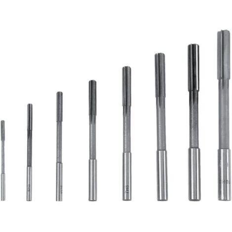 8PCS Alésoirs Machine HSS en Acier à Haute Vitesse 3/4/5/6/7/8/9/10mm 4 Flûte Droite Outils de coupeur de Moulin à Boutons (1/5)