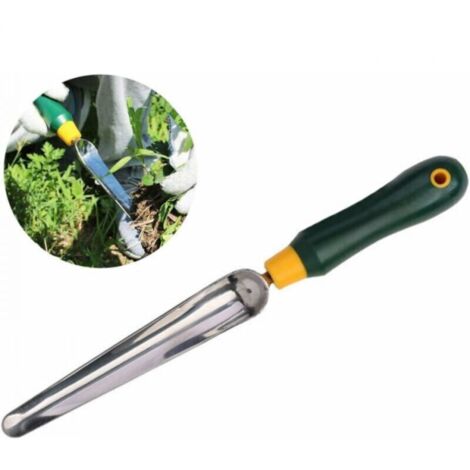 Pelle à mauvaises herbes, pelle à mauvaises herbes en acier inoxydable avec manche en plastique, en acier de haute qualité, résistant à la corrosion, contrôle efficace des mauvaises herbes, en vrac (1/5)