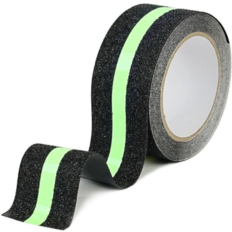 Ruban adhésif antidérapant escalier avec film Lumineux Brille dans Le Noir,5cm x 5m,Ruban Sécurité Antidérapant Phosphorescent escaliers intérieur (1/5)