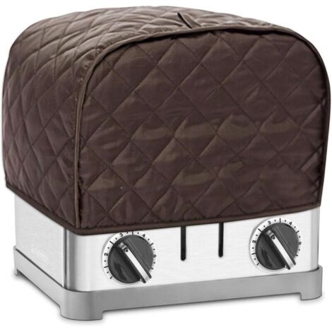 brun café,Housse anti - poussière pour -, grille - pain à 2 tranches, housse pour petits appareils de cuisine, de grille - pain pour la plupart des grille - standard (1/5)