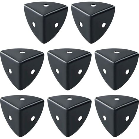 8 Pcs Métal Coin de Table Meuble d'angle Corniere Noir Convient pour Protection des Meubles, Décoration, Anti Collision et Anti Casse (1/5)