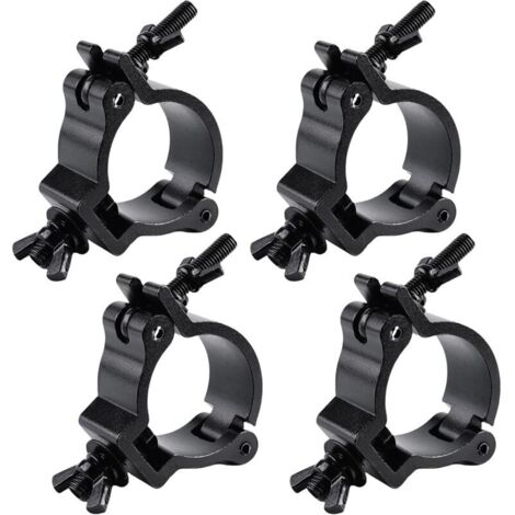 Truss Clamp,4 Pack 48 52 mm Truss Bracket,Crochets De Fixation Clamp,Pince De Lumière De Scène Pour Eclairages Et projecteurs De Scène Mobiles (1/5)