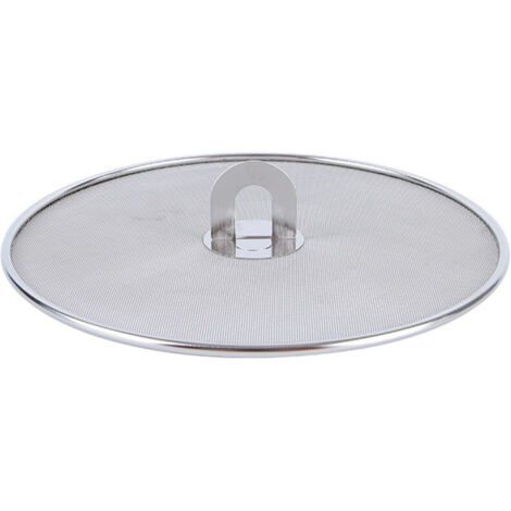 ÉCran Anti éClaboussures En Acier Inoxydable Pour Cuisine, 21cm Couvercle Anti Eclaboussure Grille Anti Éclaboussures Poêle en Acier Inoxydable (1/5)