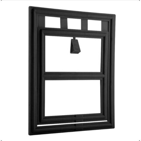 Chatière noire pour chats et petits chiens, compatible portes, fenêtres, moustiquaires, idéale pour liberté et sécurité animale (1/5)