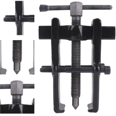 Extracteur De Roulement Intérieur à 2 Mâchoires Outil d'Extraction De Roulement Pour Moto Et Voiture Acier Chrome Vanadium Noir (1/5)