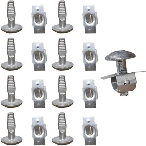 Ensemble de 10 Clips de Protection en Alliage d'Aluminium pour Sous-Plateau Moteur, Vis de Fixation de Capot, Rechangement Vis Compatible avec Peugeot Citroën 206 207 406 407 806 807 (1/5)