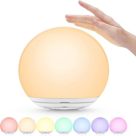 Lampe de Chevet Rechargeable LED – Veilleuse Enfant avec Fonction Minuterie, Tactile & Interrupteur, Idéale pour Chambre (1/4)