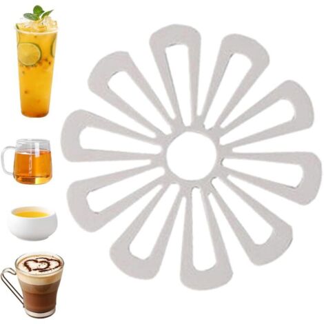 Sets de table résistants à la chaleur Dessous de plat isolant antidérapant en forme de fleur, anti brûlure, pour table à manger Dessous de plat isolant pour table à manger, dessous de plat (1/5)