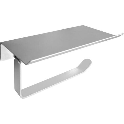 Porte Papier Toilette Murale en Acier Inoxydable Design Pratique et Moderne pour Salle de Bain et Cuisine (1/4)