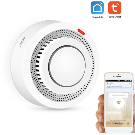 Détecteur de fumée Wifi capteur intelligent alarme incendie système de sécurité sans fil intelligent vivant Graffiti App contrôle intelligent maison cuisine/magasin/hôtel/usine (1/5)
