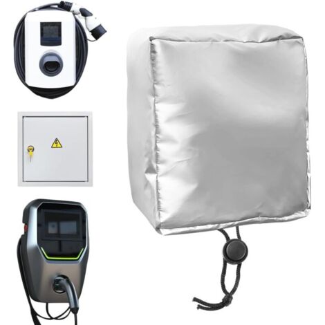 Protection Météo Wallbox 40x32x20cm - Toit Étanche en Tissu Oxford pour Station de Charge Voiture Électrique, Résistant à la Pluie et à la Poussière (1/5)