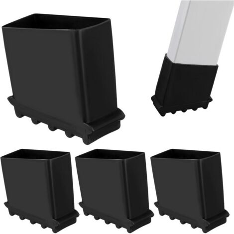 Noir, Antidérapant étape échelle Pieds, 4PCS Pied Echelle Caoutchouc, Universel Patin Escabeau, Pied Escabeau Pour Echelles à Chevrons (1/5)