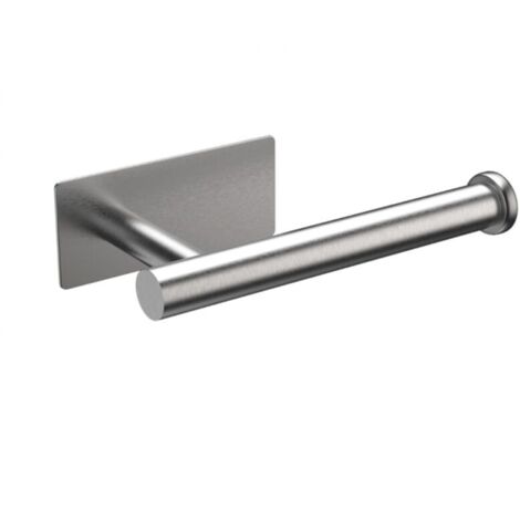 Argent,Porte Papier Toilette, Support Papier Toilette Mural, 304 Acier Inoxydable Porte Rouleau Toilette, sans perçage Porte Papier hygiénique Livré avec un support adhésif (1/5)