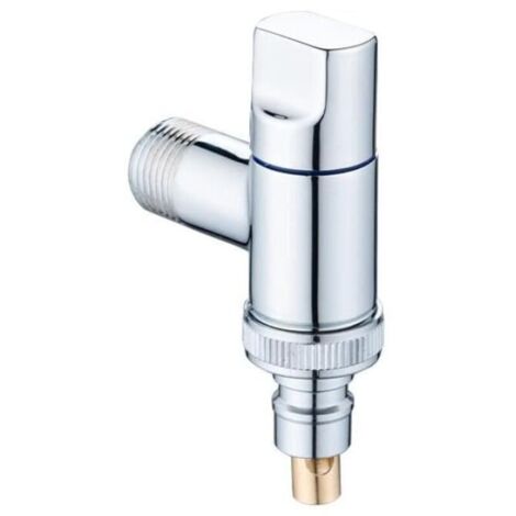 1 pièce (argent) Robinet de machine à laver simple en laiton massif fixé au mur froid Robinet de piscine pour vadrouille de jardin Robinet de coupure d'eau automatique pour la maison (1/5)