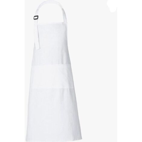 Tabliers de chef pour femmes et hommes 89x68 cm en coton uni avec 3 poches (1/5)