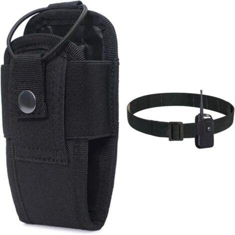Radio Pouch Étui, Pochette de Ceinture pour Radio, Support de Talkie-walkie, Multi-Fonction Portable Talkie-Walkie Pochette de Ceinture, Nylon Étui de , pour Gilet étui Universel Réglable (1/5)