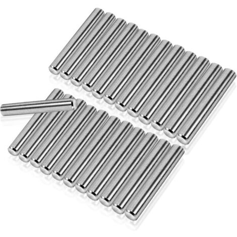 24pcs Goujon Broche 5mm,(M5 x 30) Cheville Bois 5mm Cylindrique Cabinet Goujons Broches Supports de Tablette Outil pour un Positionnement et une Connexion Précis, Produits en Bois (1/5)
