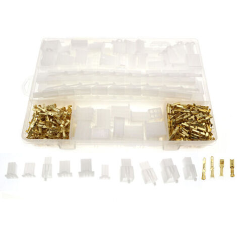 580pcs 2.8mm 2/3/4/6/9 Broches Fil Terminal Connecteur Combo Kit avec Crochet de Fixation Femelle et Mâle Bornes Boîtiers pour Moto/Vélo/Voiture/Bateau (1/5)