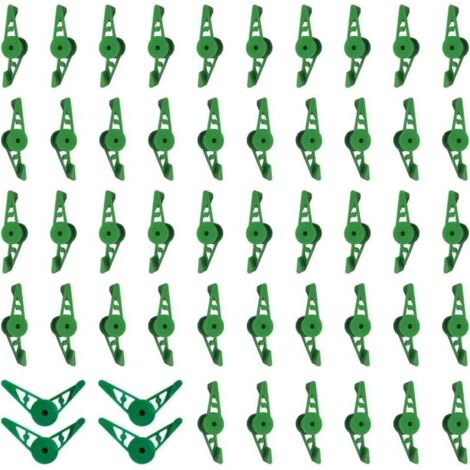 Lot de 40 clips ajustables à 360°, pour encadrer et soutenir doucement vos plantes dans votre jardin ou serre (1/5)