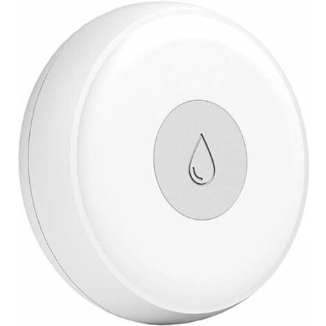 Capteur de détection de fuite d'eau Zigbee sans fil intelligent Détecteur d'eau d'inondation Moniteur de niveau d'eau Zigbee Capteur d'immersion d'eau d'alarme san fil pour cuisine/salle de bain (1/5)