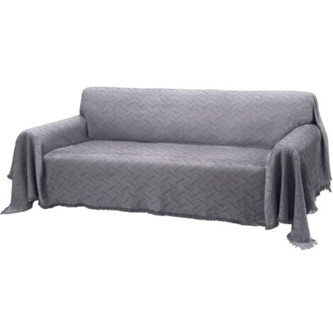Housse de Canapé Géométrique Extensible Protection Moderne pour Canapé 2 Places, Résistante aux Poils d'Animaux (90x150 cm) (1/5)