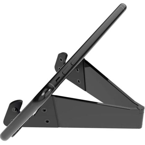 Support Téléphone/Tablette 60° – Universel jusqu’à 11", Stable et Élégant pour Bureau ou Cuisine (1/5)