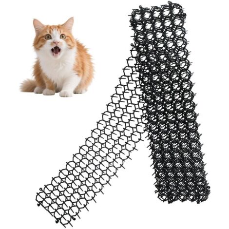 6pcs Tapis Anti-Chat avec Pointes, 49 x 13 cm Tapis Anti Chat, Repulsif Cat Exterieur, Répulsif Cat, Chien, Grillage pour Les Jardins Intérieurs et Extérieurs (1/5)