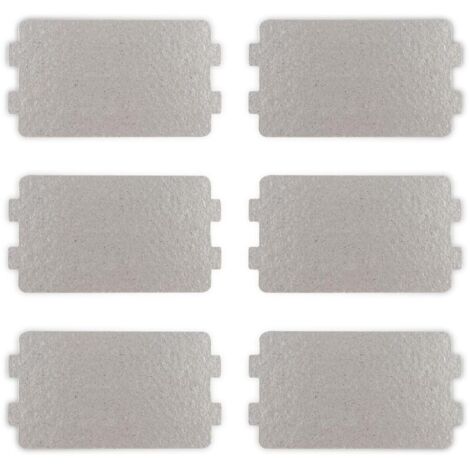 Lot de 6 Plaques de Mica, Couvercle du guide d'ondes, Plaques de Mica, 6,4 x 11,7 cm, Four à micro-ondes Mica Plaque, Feuille de Remplacement, la Réparation des Accessoires, Mica Disque four à micro-o (1/5)
