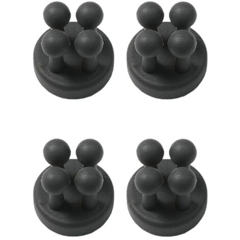 Lot de 4 Crochets Adhésifs Mural - Pour Rasoir et Brosse à Dents - Organisation Salle de Bain sans Perçage