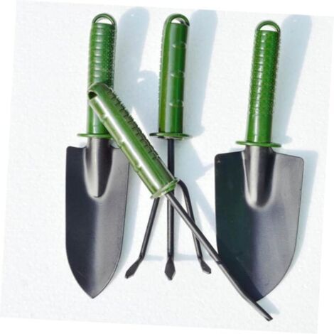 Ensemble d'outils de jardinage 4 pièces en fonte d'aluminium pour travailler sur les balcons et les terrasses (1/5)