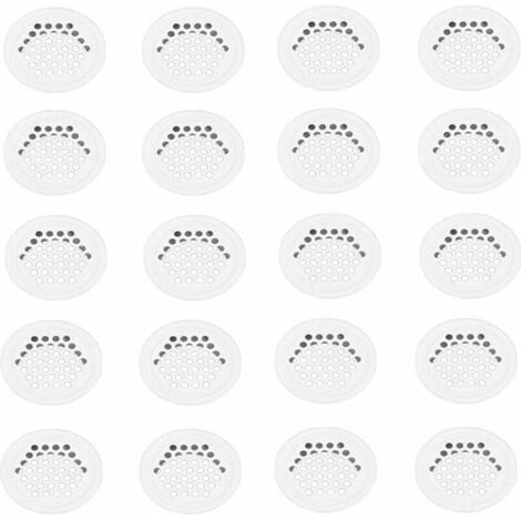 Grilles de ventilation de 20 Pièces Grilles de 35mm Grilles Grilles Grilles à Trous en acier Inoxydable Blanc Près de Grilles de ventilation pour le Placard de la Cuisine Meubles (1/5)