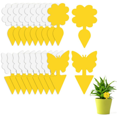 20 pièges à insectes collants -Convient aux plantes en pot, aux jardins et aux serres. -Protection de l'environnement et sécurité (1/5)
