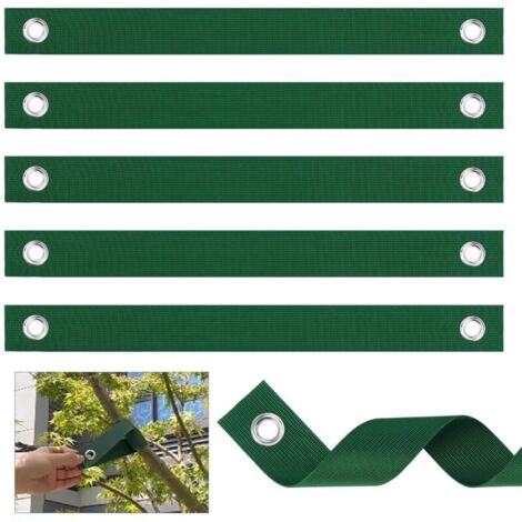 Lot de 12 sangles d'arbre avec œillets pour tuteur/tuteur/tuteur/tuteur/tuteur/plantation (1/5)