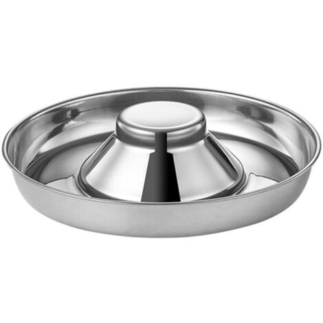 Gamelle anti-glouton pour chat en acier inoxydable – Diamètre 22 cm