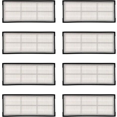 Lot de 8 filtres HEPA compatibles avec aspirateur robot Roborock S7 (1/5)