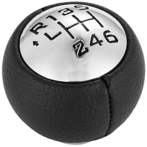 Pommeau de Levier de Vitesse  6 Vitesses pour 307 308 3008 407 5008 807 Partner B9 ，Tepee C3 （A51），C4，C4 Picasso C8 ；Argent & Noir (1/5)