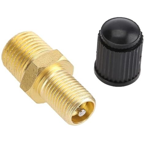 Compresseur de lumière en laiton, filetage NPT, 1/4" Valve d'air comprimé en laiton, adaptateur de valve de pneu, compresseur d'air, valve de voiture, soupape de remplissage, valve de test, valves de (1/5)