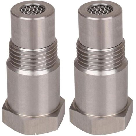 2 PCS Rallonges de Capteur Détrompeur Lambda, 46,5mm Capteur D'Oxygène, D'Oxygène Pour Extender Entretoise, Filtre Detrompeur Sonde Lambda, Pour Voitures Moteur Les Systèmes D'Echappement M18 x1.5 (1/5)