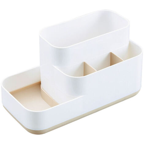 Organiseur de Bureau 5 Compartiments Kaki - Rangement Fournitures de Bureau - Design Moderne - Pour Bureau, École et Maison (1/5)