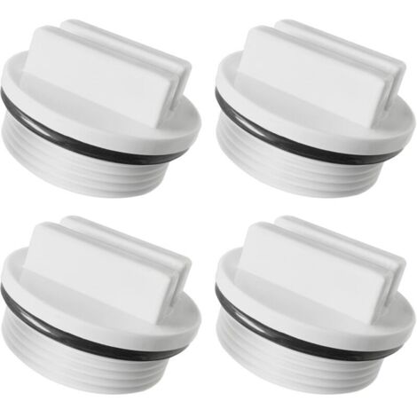 Bouchon Piscine Hiver - 4 pièces, Bouchon Piscine Hiver PVC 1.5 Pouces Joint Torique - Clapet Skimmer (1/4)