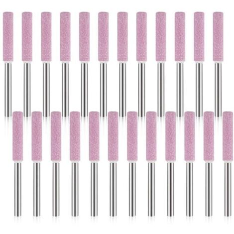 Paquet de 24 Pierres à Aiguiser pour AffûTeuse de TronçOnneuse, Outil de Meulage de Polissage pour AffûTeuse de TronçOnneuse 3X4.8mm (1/5)