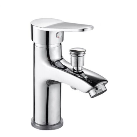 Robinet mitigeur de douche monotrou eau chaude et froide double usage robinet de douche en alliage (1/3)