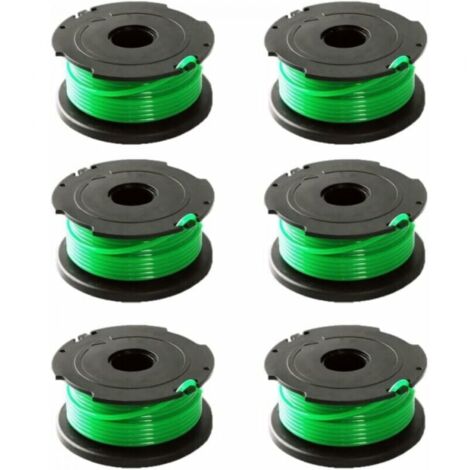 Bobines de fil vert 6 pièces pour débroussailleuse Black & Decker GL7033 GL8033 GL9035 A6482 (1/4)