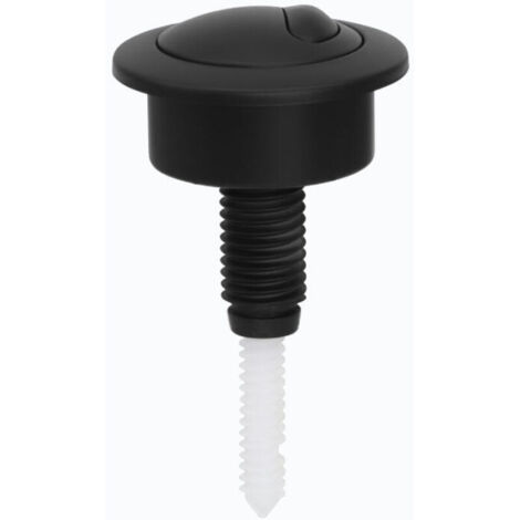 Remplacement du mécanisme de chasse d'eau à bouton-poussoir (8,7 × 4,8 × 4,8 m), remplacement du bouton de chasse d'eau des toilettes, bouton de réservoir à double chasse - noir (1/4)