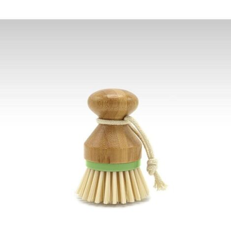 1 Pcs Brosse à Paume en Bambou(Vert), Brosse à Récurer pour Nettoyage des Vaisselle Casseroles Plates Éviers de Cuisine (1/4)