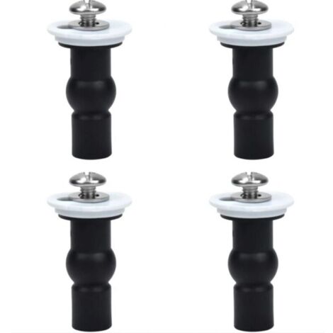 Accessoires pour abattant de toilette, lot de 4 vis pour charnières d'abattant de toilette, fixations pour abattant de toilette, écrou supérieur, vis (1/3)
