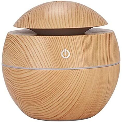 Diffuseur Humidificateur pour Éliminer les Odeurs Type Bois 200 ml avec Lumière Colorée pour Huiles Essentielles Aromathérapie pour la Relaxation (1/4)