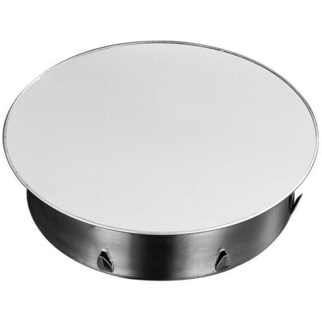 Bouchon pour Tuyau de Poêle, Cache-trou de cheminée, Cache Tuyau, Couvercle De Trou De Cheminée,Bouchon Cheminée Perforé en Acier Inoxydable Ø 100 mm Profondeur 42mm, argent
