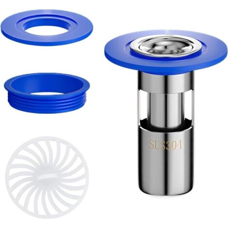 Filtre de drain de sol 1 pièce en acier inoxydable 304, noyau de drain de sol anti-odeur, clapet anti-retour de drain de sol, 28 mm