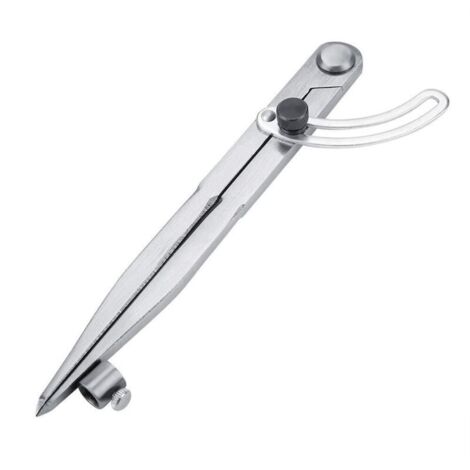 Lntyq 200mm Compass à Pointe à Tracer Marquage en Acier au Carbone Boussole Marquage Réglable pour Cuir Outil Rotatif de Diviseur d'Aile (1/5)